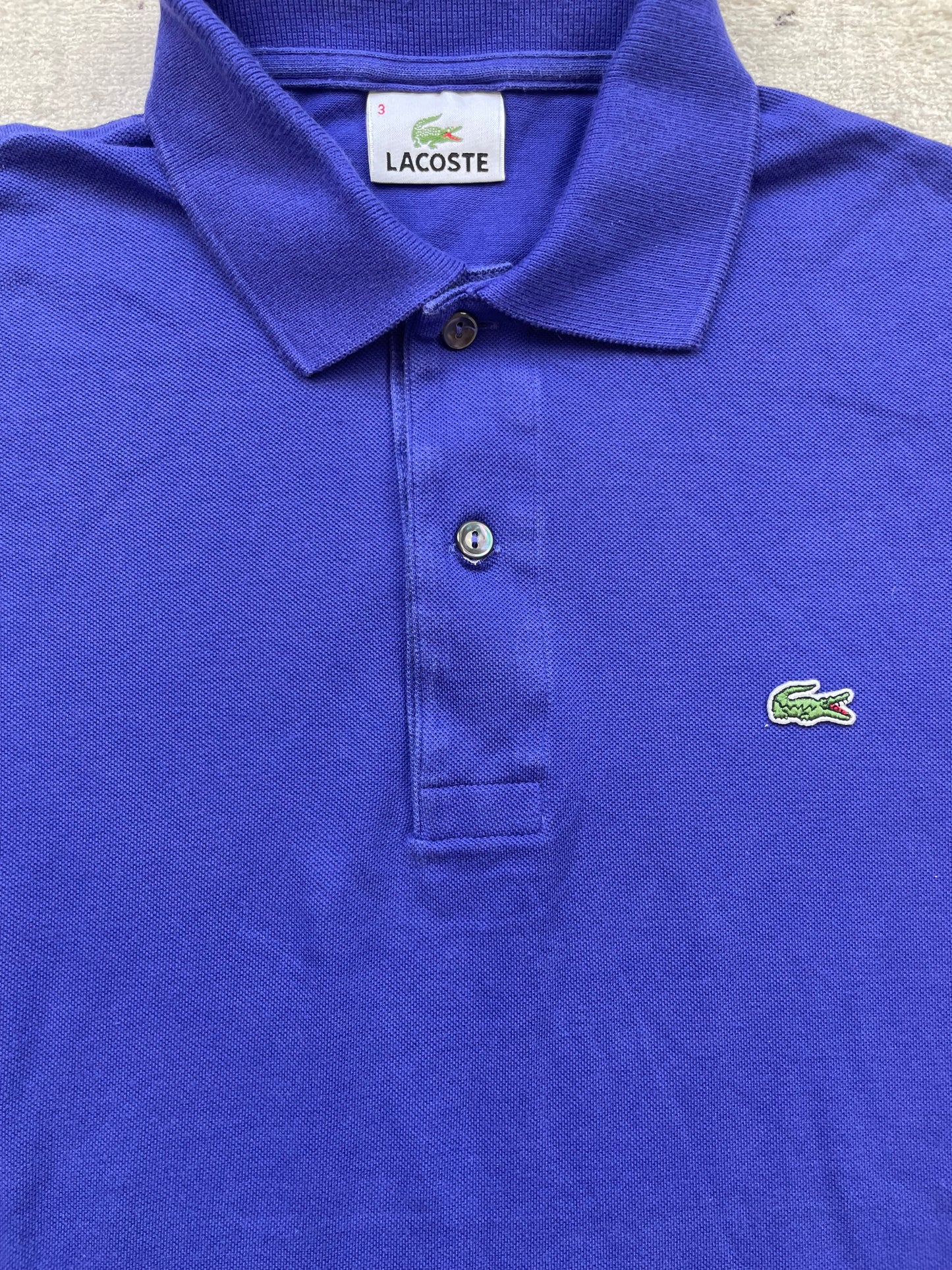 LACOSTE POLO SHIRT PURPLE (S)