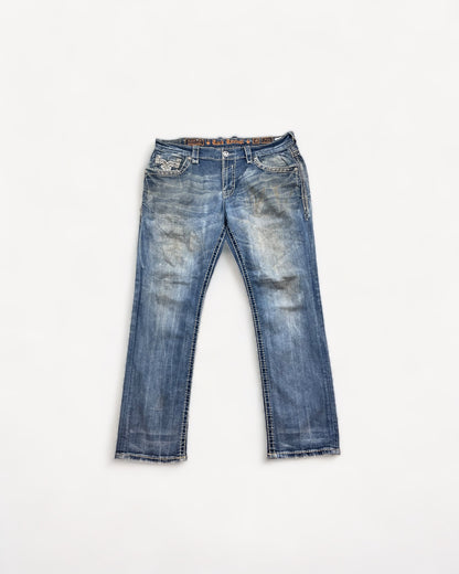 ROCK REVIVAL JEANS W38 L32 #RR6