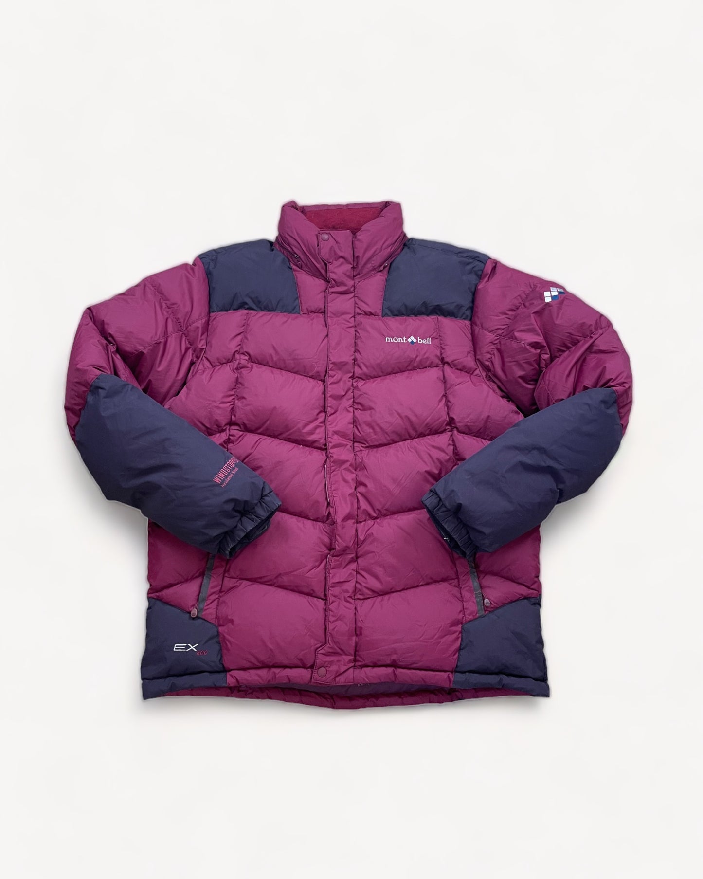 MONTBELL RED/LILA PUFFER JACKET (L)