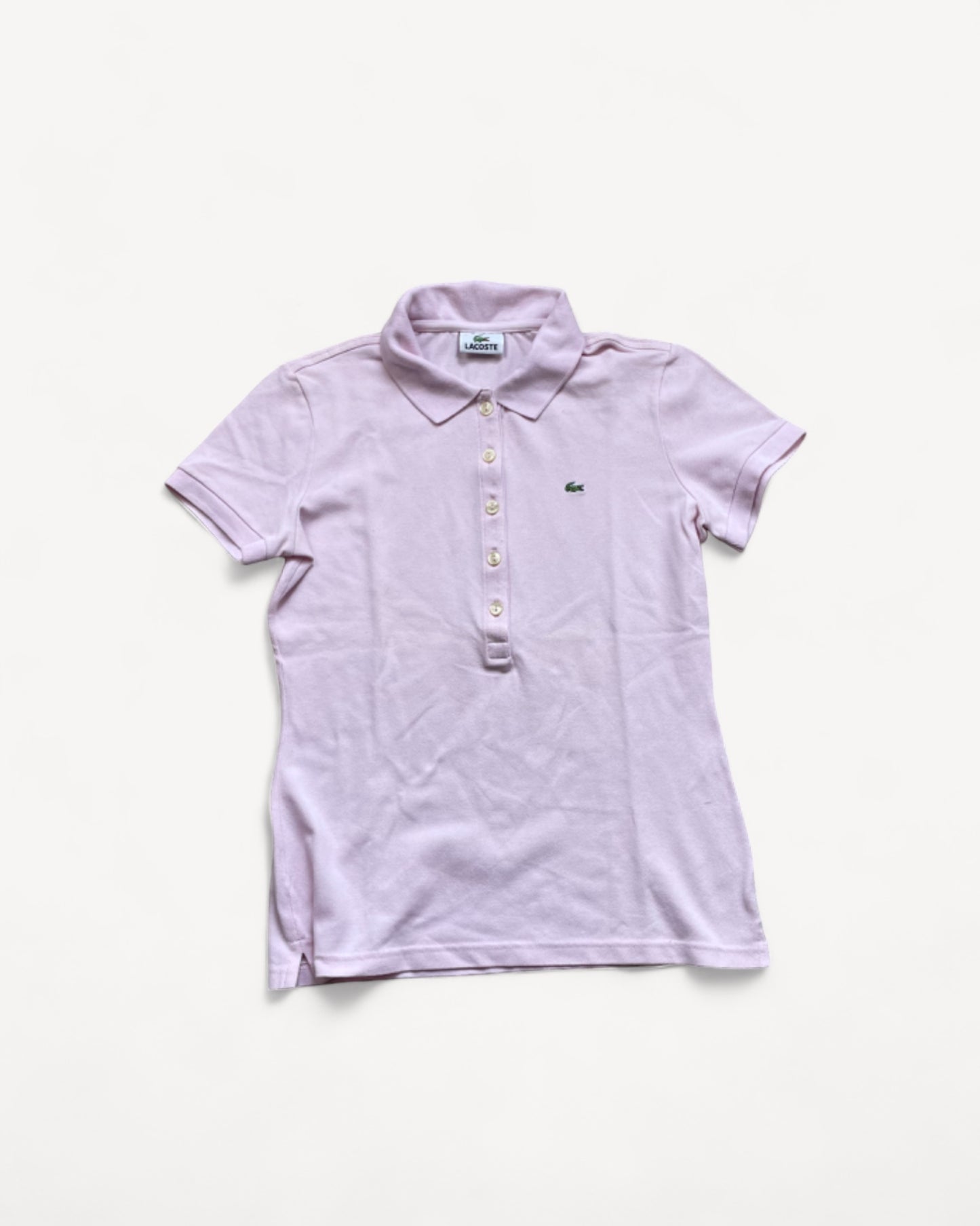 LACOSTE POLO SHIRT PINK (XS)