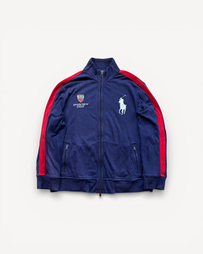RALPH LAUREN NAVY ZIP UP VEST (XL)