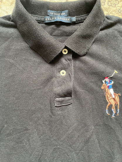 RALPH LAUREN POLO SHIRT BLACK (XS)