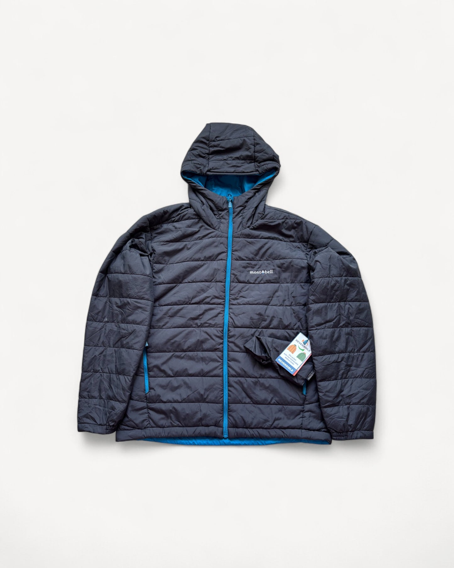 MONTBELL BLACK REVERSIBLE PUFFER JACKET (L)