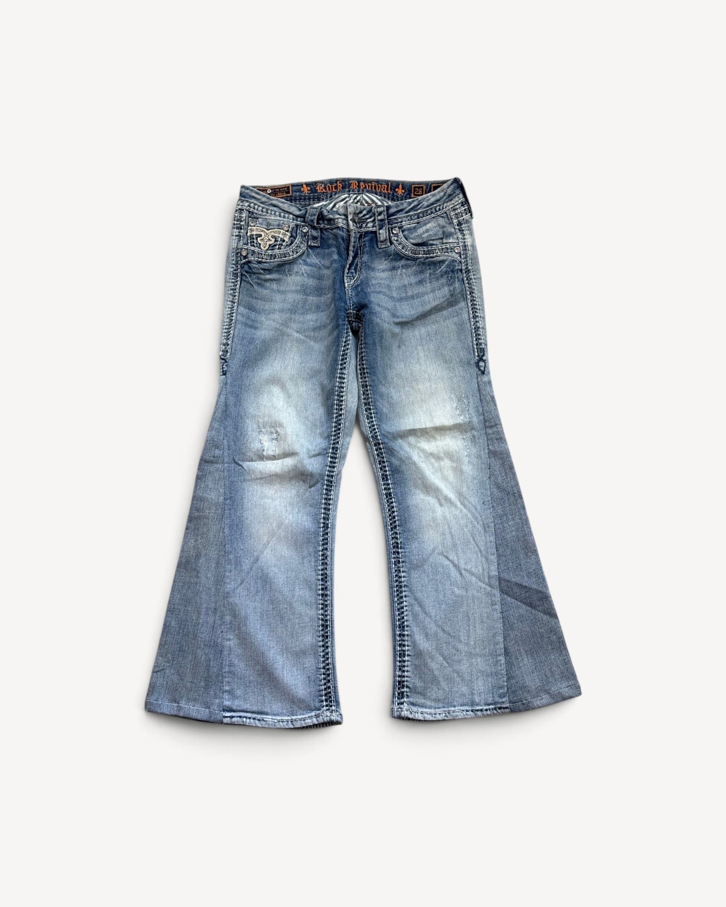 ROCK REVIVAL JEANS W28 L30 #RR6