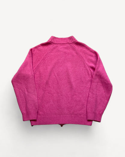 RALPH LAUREN PINK ZIP UP KNIT (L)