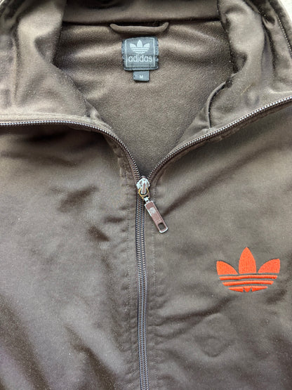 ADIDAS BROWN ZIP UP VEST (M)