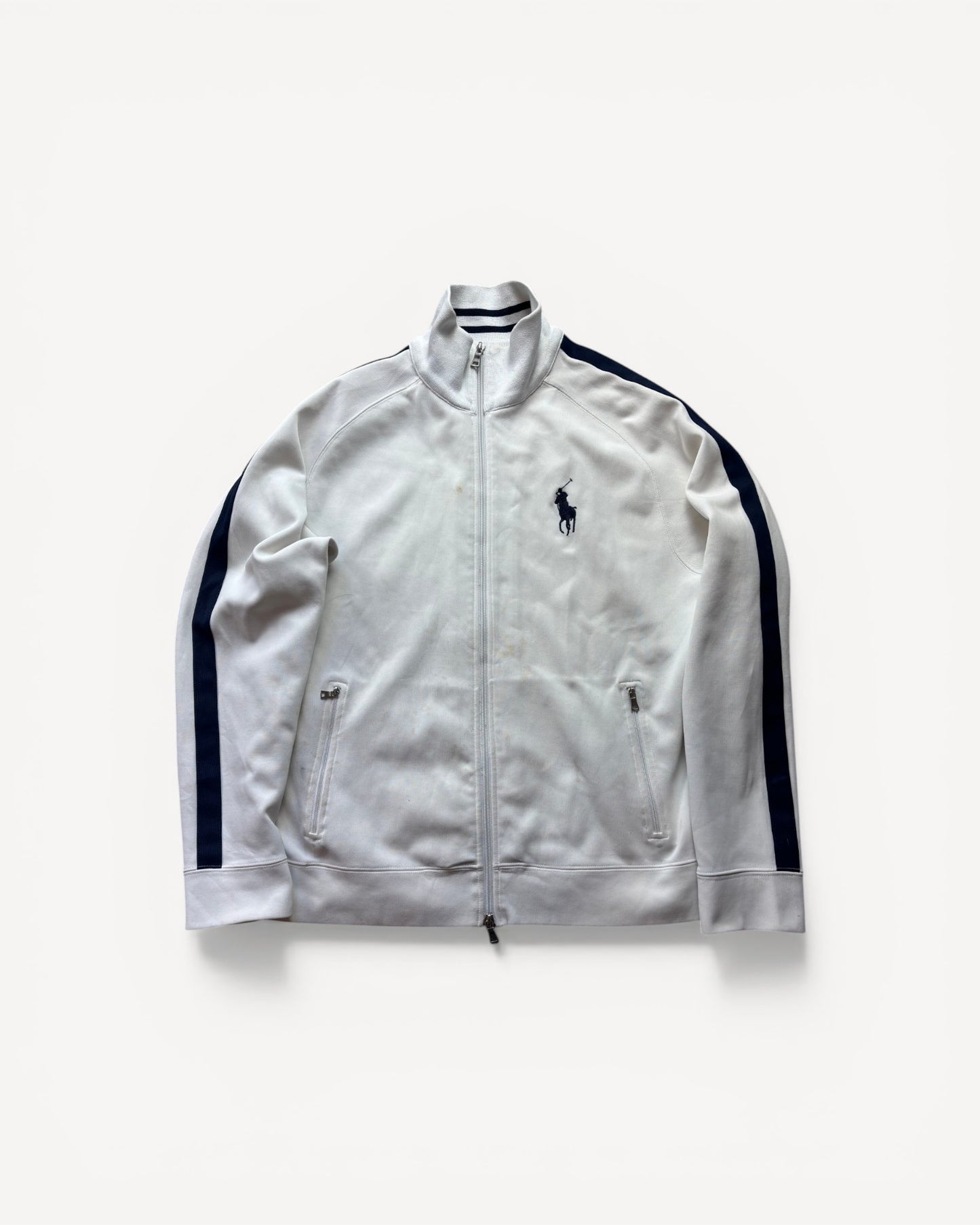RALPH LAUREN WHITE ZIP UP VEST (L)