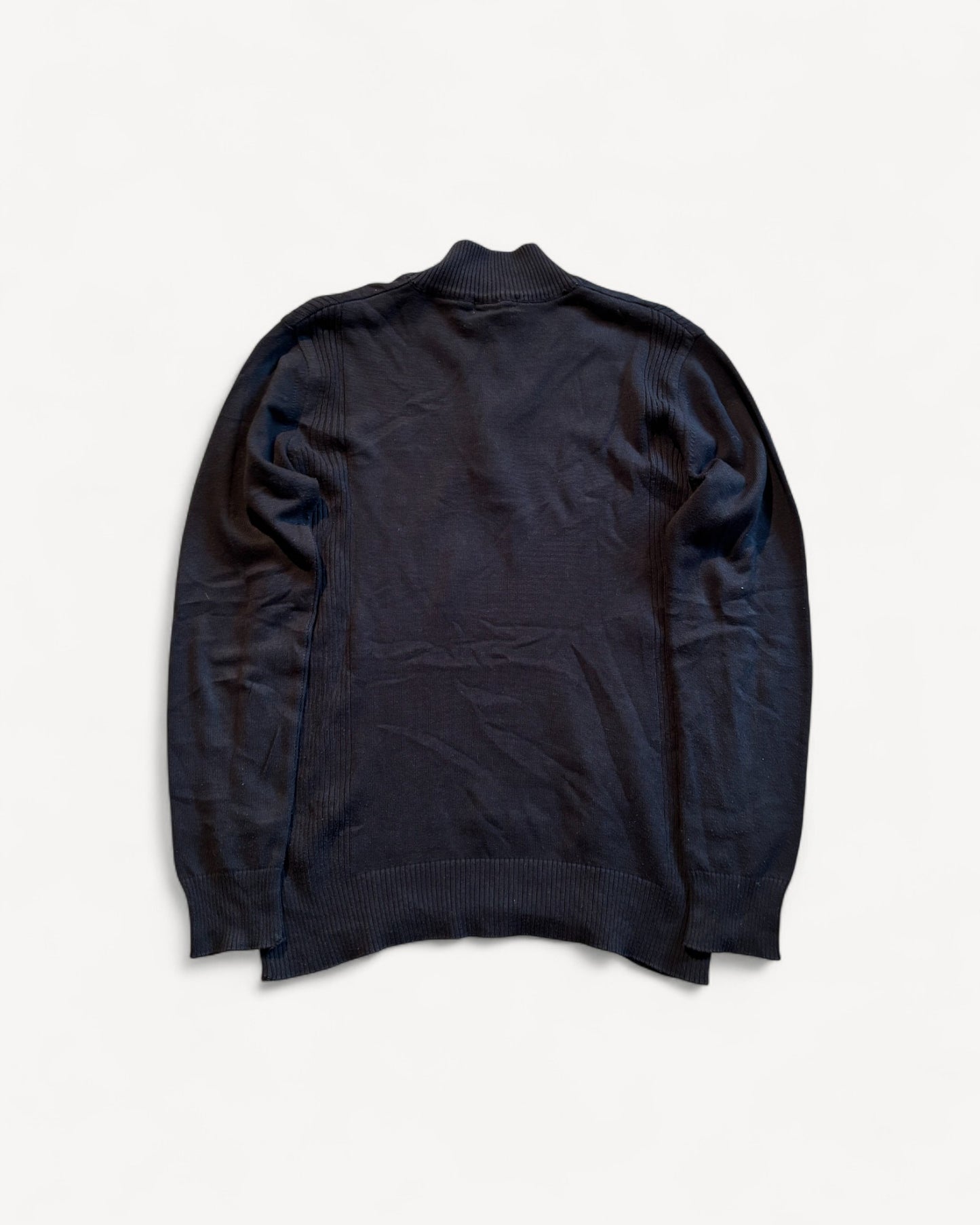 BURBERRY HALF ZIP UP KNIT (L)