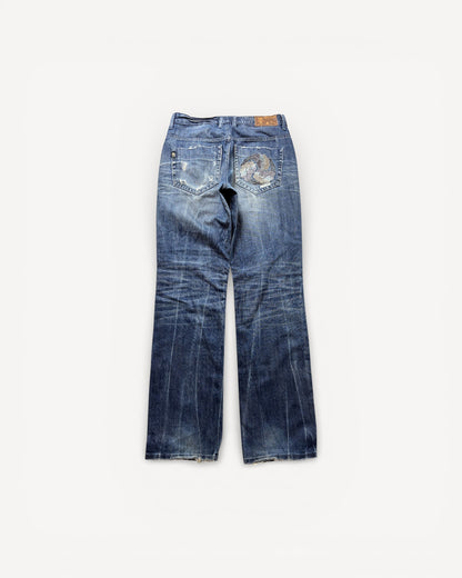 JAPANESE EMBROIDERED DENIM W31 L34 #JAP2
