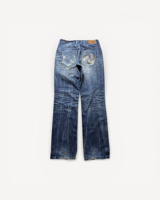 JAPANESE EMBROIDERED DENIM W31 L34 #JAP2