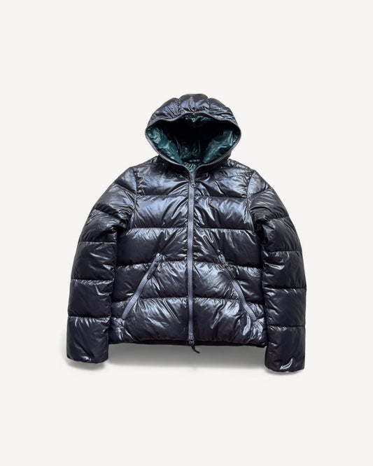 DUVETICA BLACK PUFFER JACKET (M)