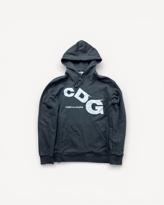 CDG PLAY BLACK HOODIE (L)