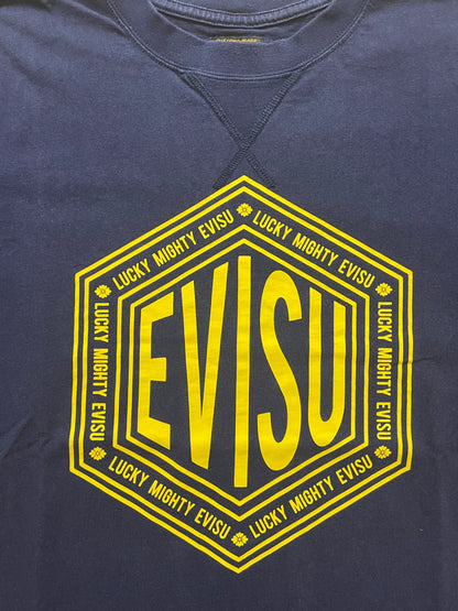 EVISU NAVY T-SHIRT (M)