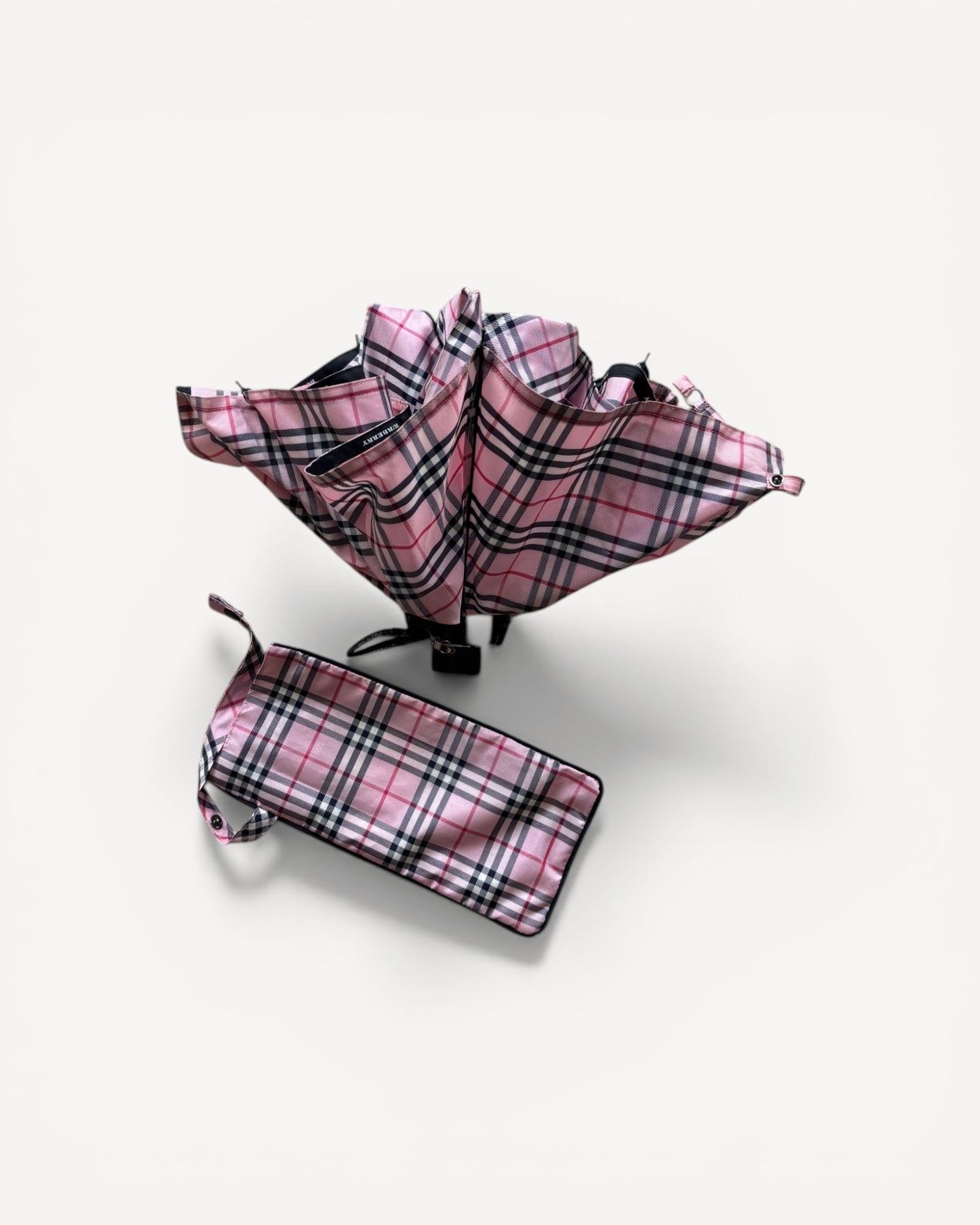 BURBERRY PINK MONOGRAM UMBRELLA