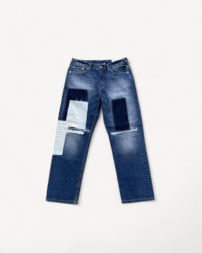 EVISU PATCHWORK JEANS W30 L30 #E3