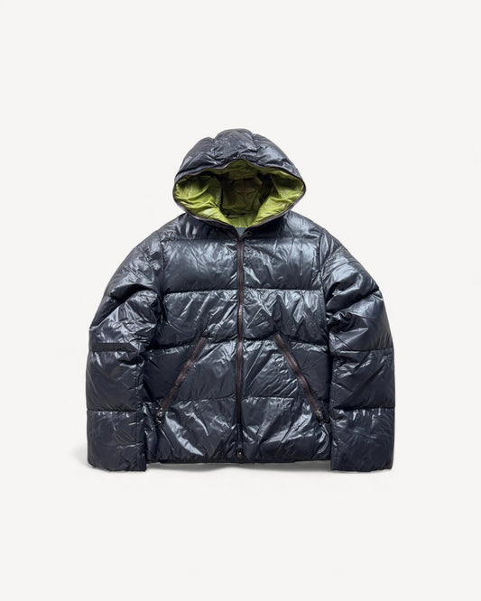 DUVETICA BLACK PUFFER JACKET (M)