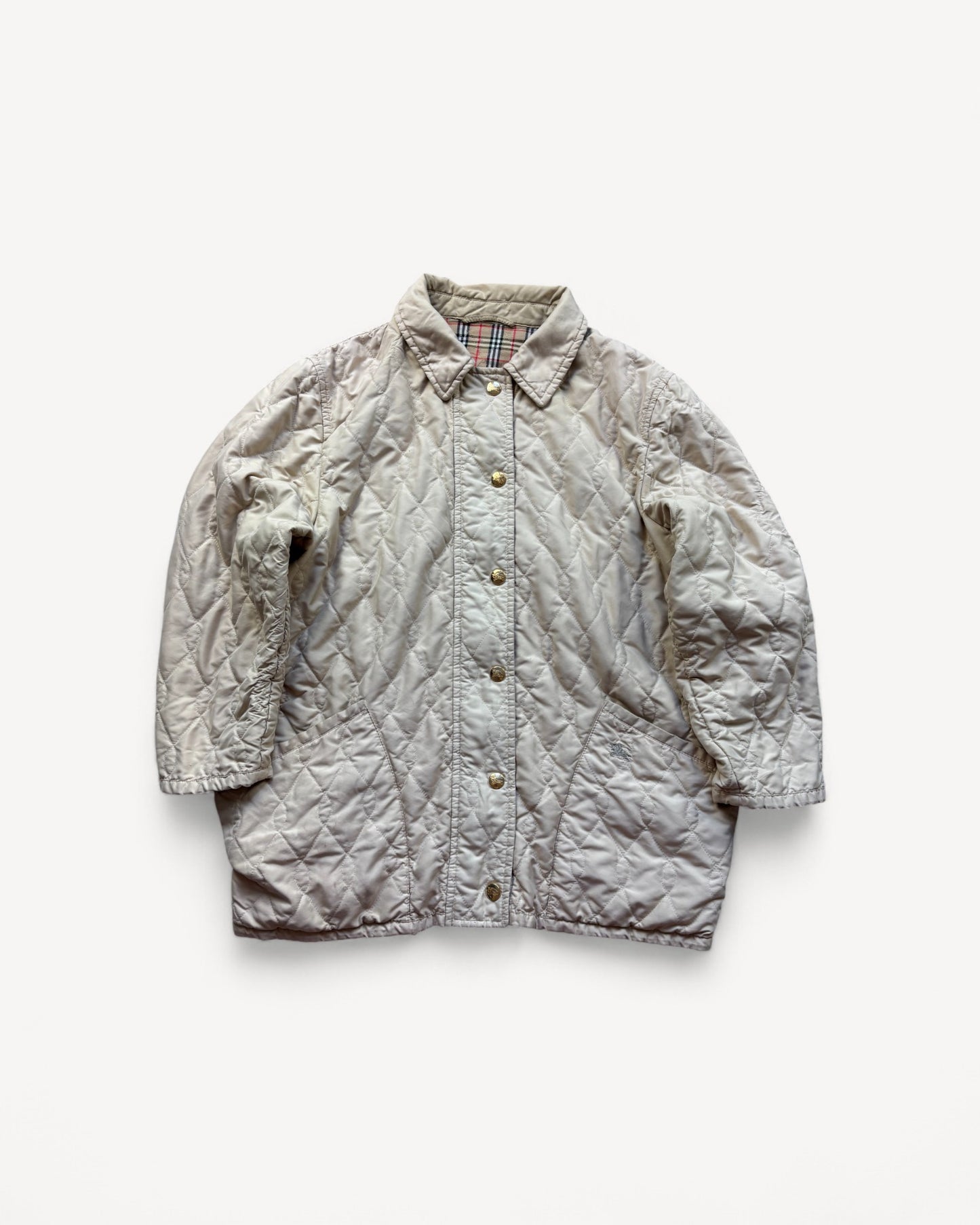 BURBERRY PUFFER JACKET/TRENCHCOAT (L)