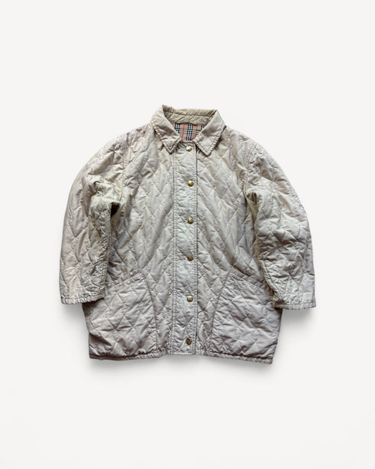 BURBERRY PUFFER JACKET/TRENCHCOAT (L)
