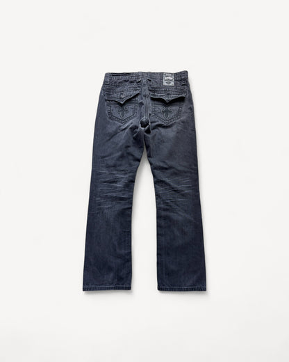 ROCK REVIVAL JEANS W34 L34 #RR24