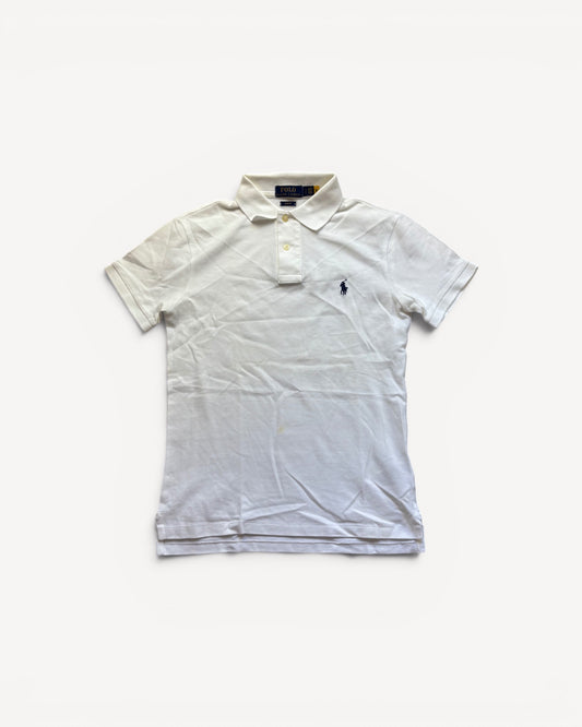 RALPH LAUREN POLO SHIRT WHITE (S)