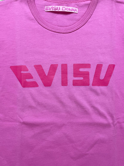 EVISU DONNA PINK T-SHIRT (XS)