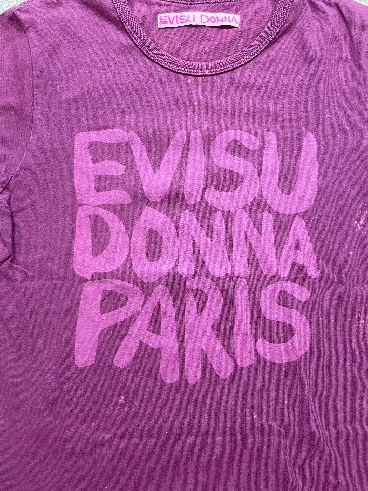 EVISU DONNA PURPLE T-SHIRT (XS)