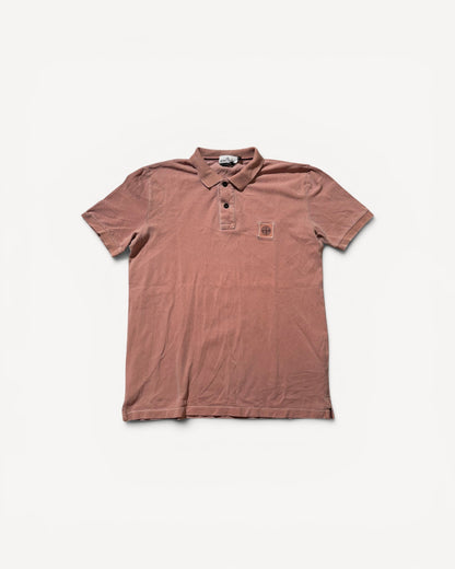 STONE ISLAND PINK POLO SHIRT (M)