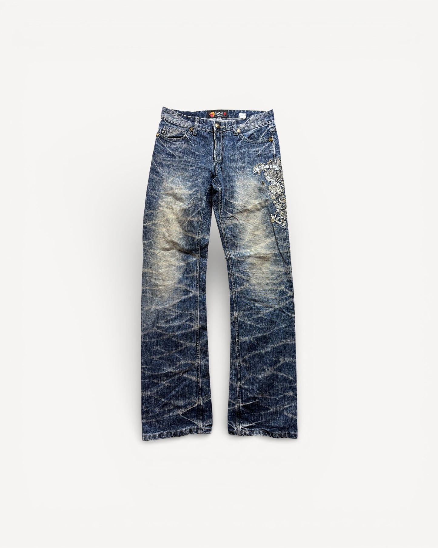 JAPANESE EMBROIDERED DENIM W31 L34 #JAP3