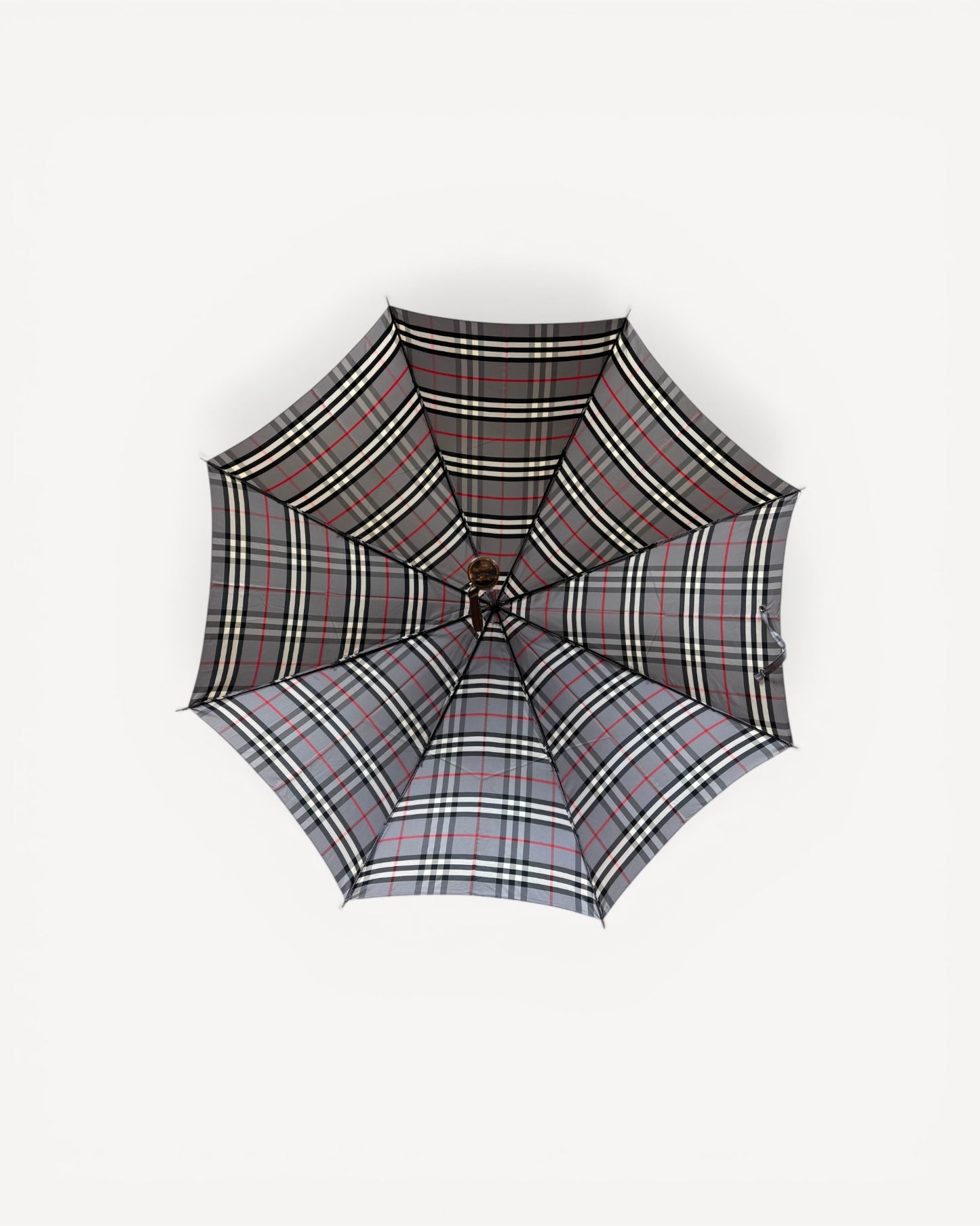 BURBERRY GREY MONOGRAM UMBRELLA