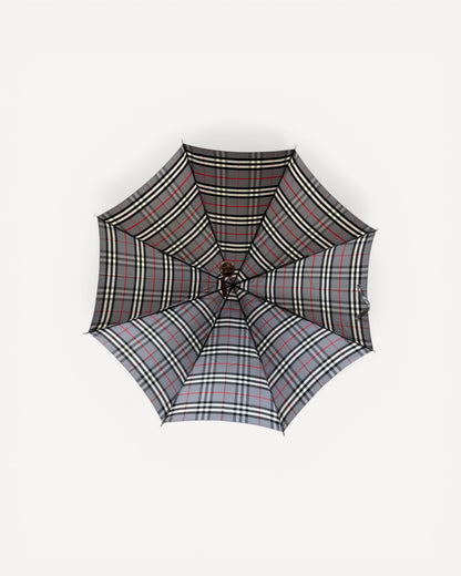 BURBERRY GREY MONOGRAM UMBRELLA