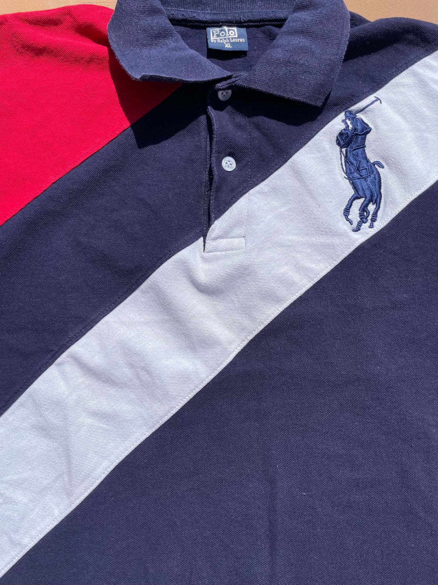 RALPH LAUREN POLO SHIRT NAVY (M)