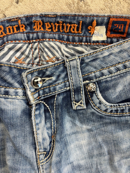 ROCK REVIVAL JEANS W29 L32 #RR19