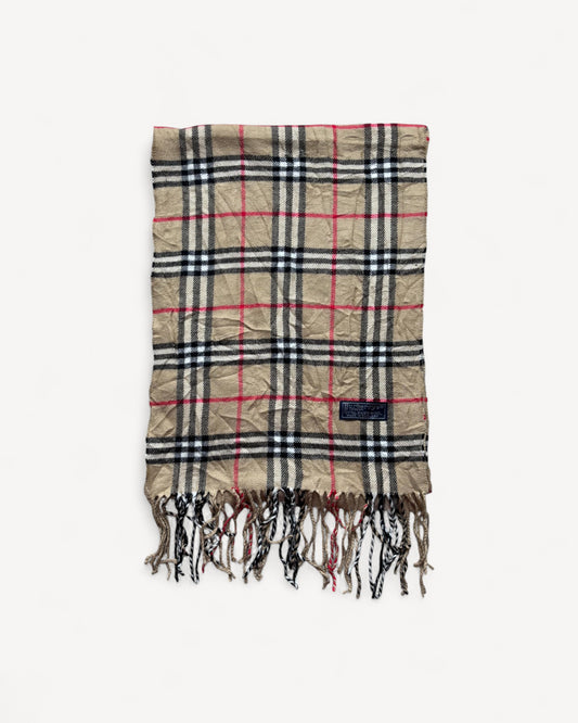 BURBERRY NOVACHECK SCARF BEIGE