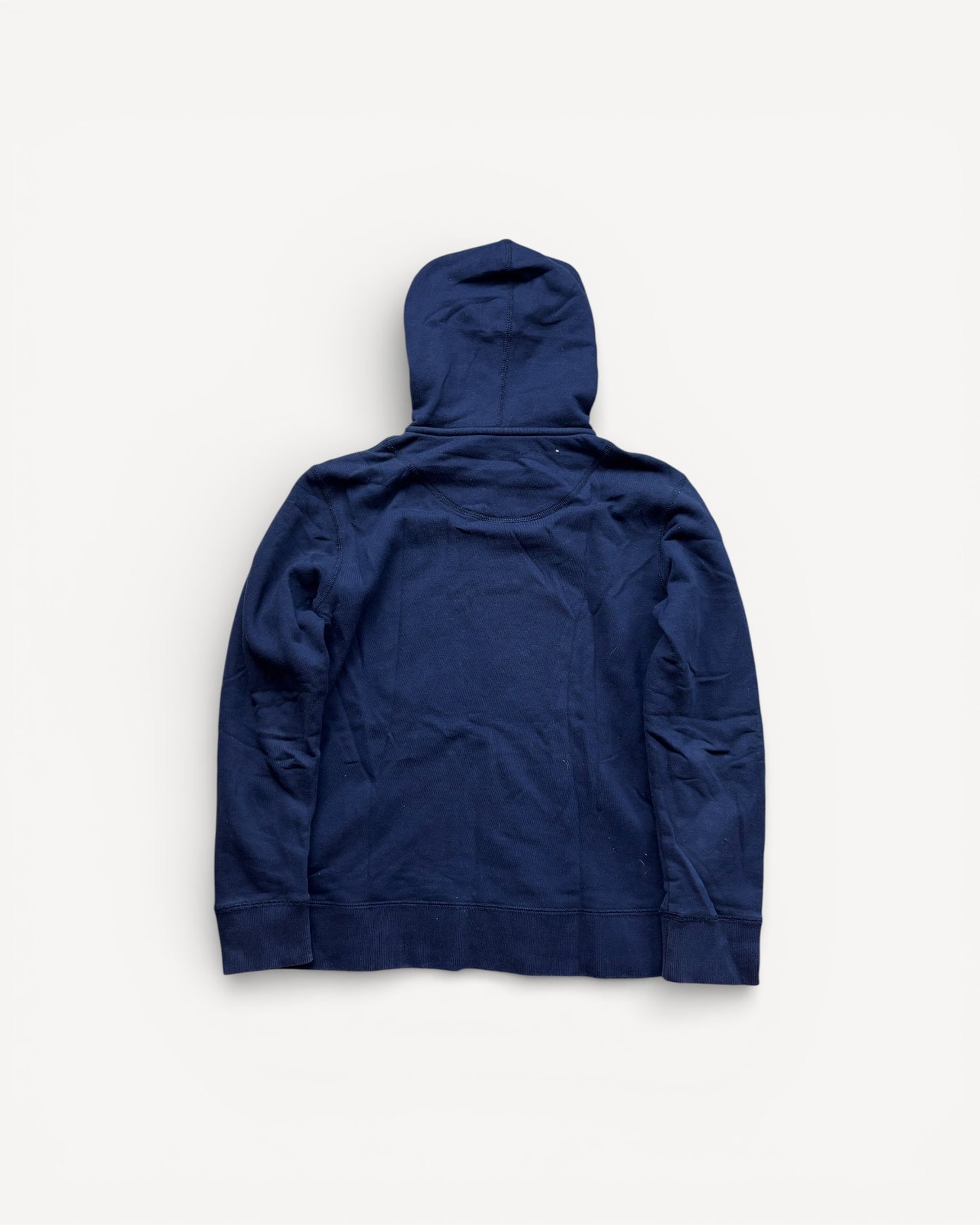 BURBERRY CRESTBRIDGE NAVY ZIP UP HOODIE (S)