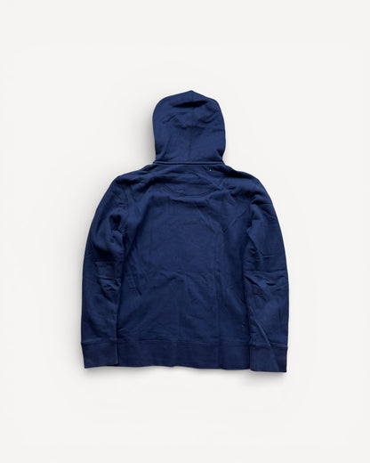 BURBERRY CRESTBRIDGE NAVY ZIP UP HOODIE (S)