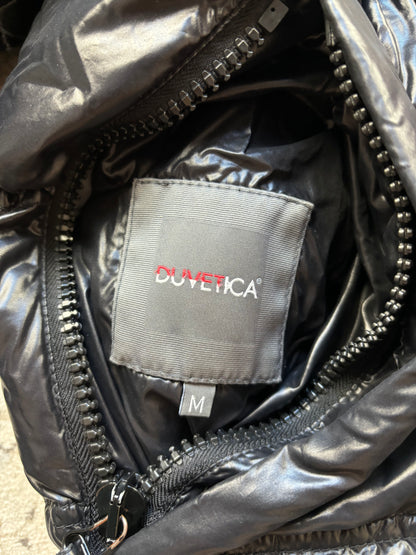 DUVETICA BLACK PUFFER JACKET (S)