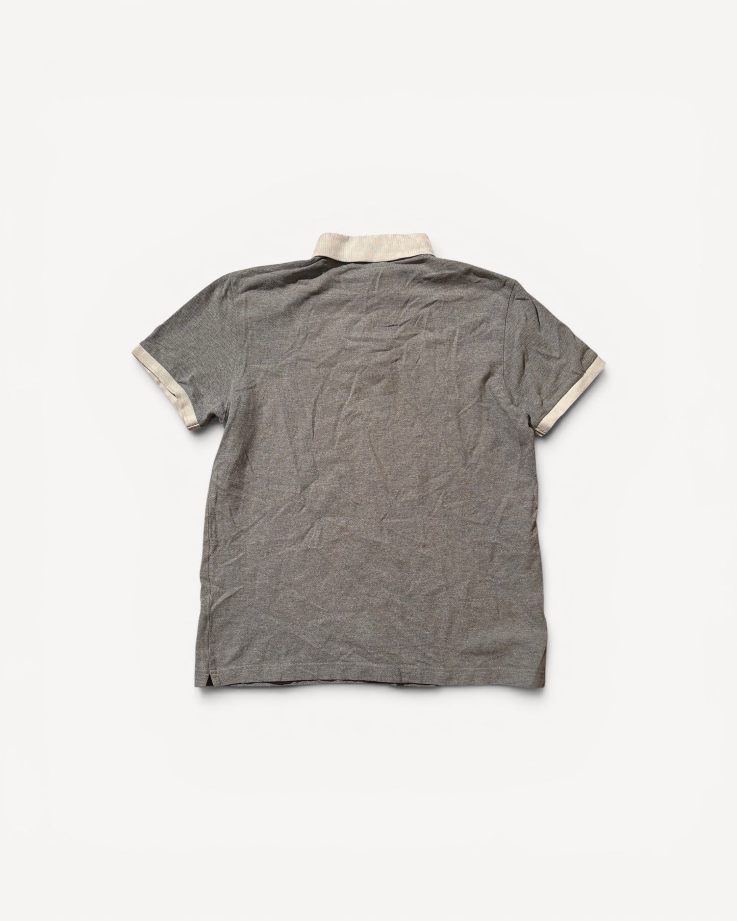 MONCLER GREY POLO SHIRT (M)