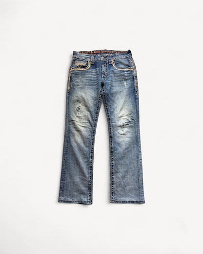 ROCK REVIVAL JEANS W32 L32 #RR25