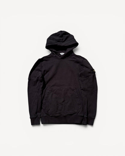 STONE ISLAND BLACK HOODIE (S)