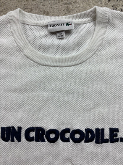 LACOSTE WHITE KNIT (XL)