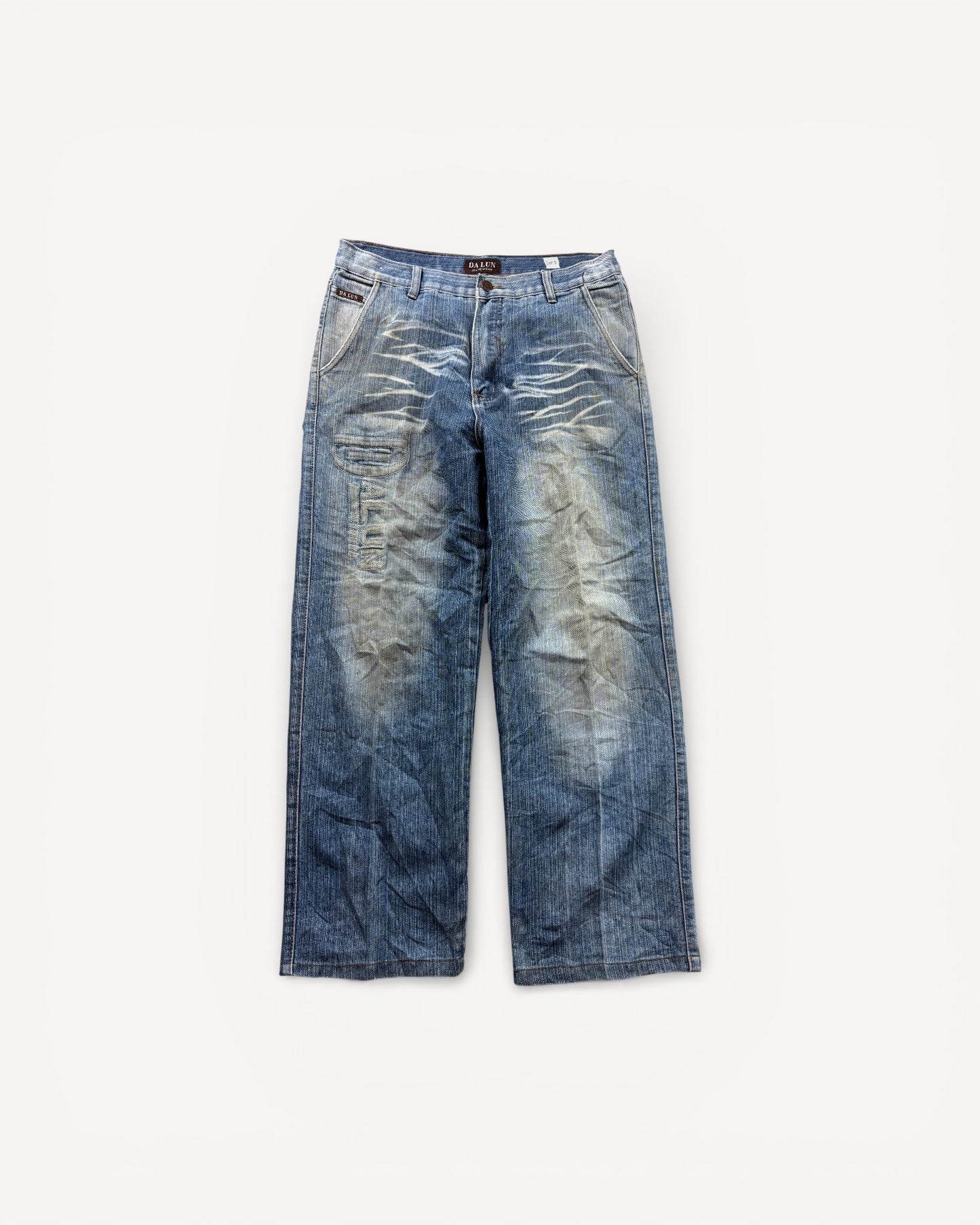JAPANESE EMBROIDERED DENIM W32 L30 #JAP8
