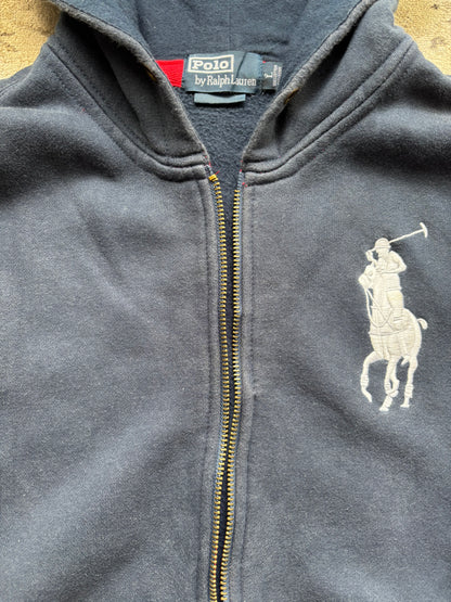 RALPH LAUREN ZIP UP HOODIE (L)