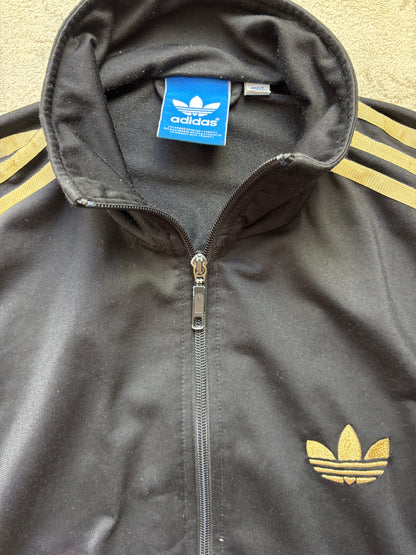 ADIDAS BLACK ZIP UP VEST (M)