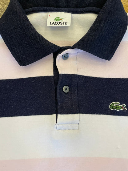 LACOSTE POLO SHIRT STRIPED (L)