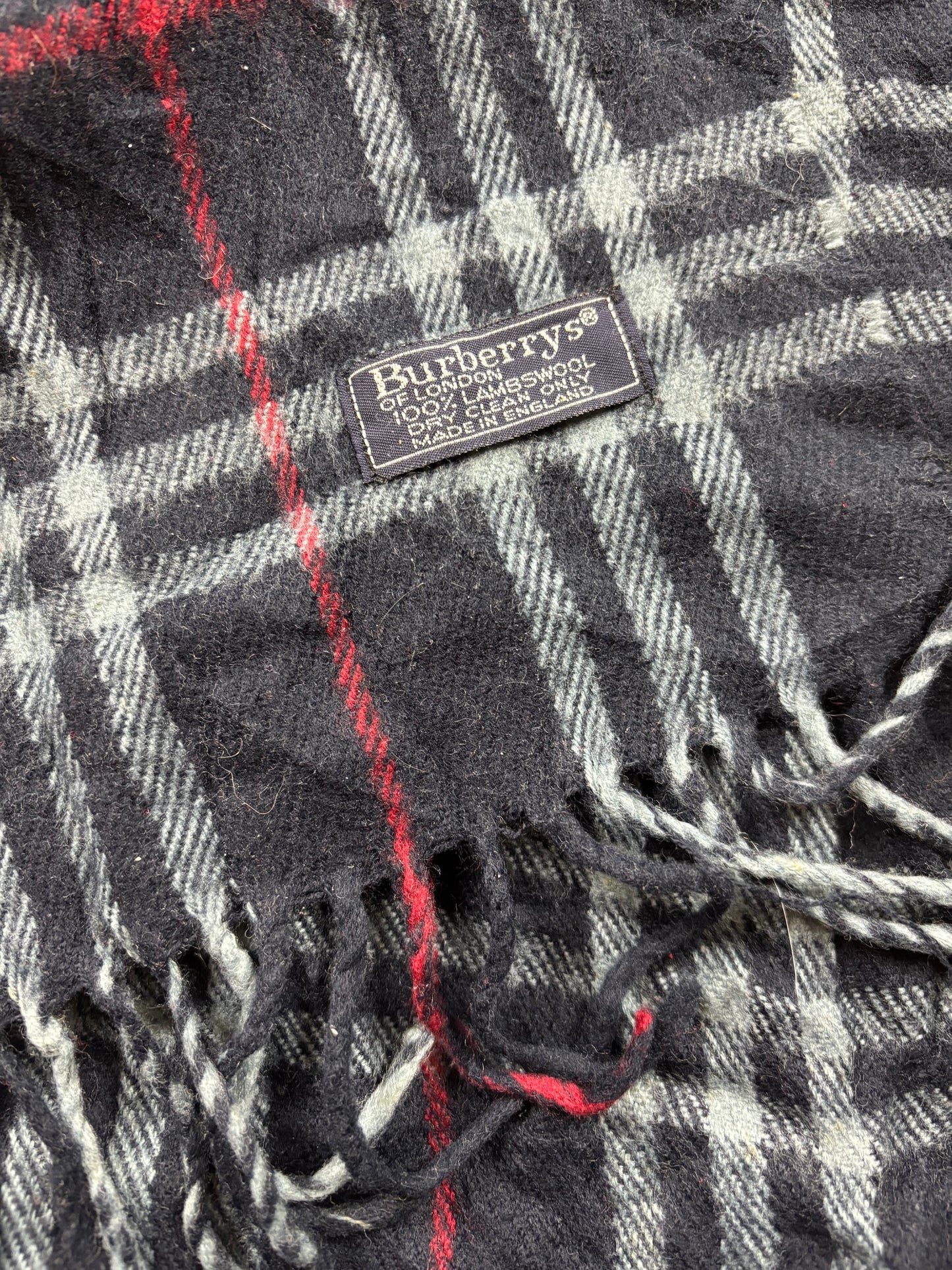 BURBERRY NOVACHECK SCARF BLACK/NAVY