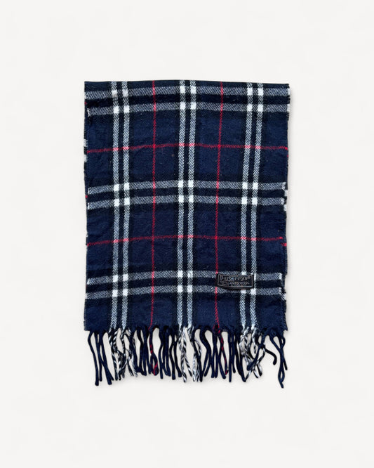 BURBERRY NOVACHECK SCARF NAVY
