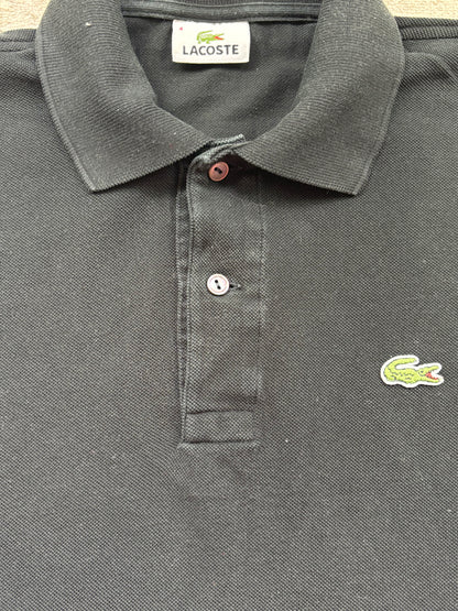 LACOSTE POLO SHIRT BLACK (M)