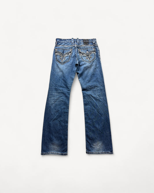 ROCK REVIVAL JEANS W33 L34 #RR28