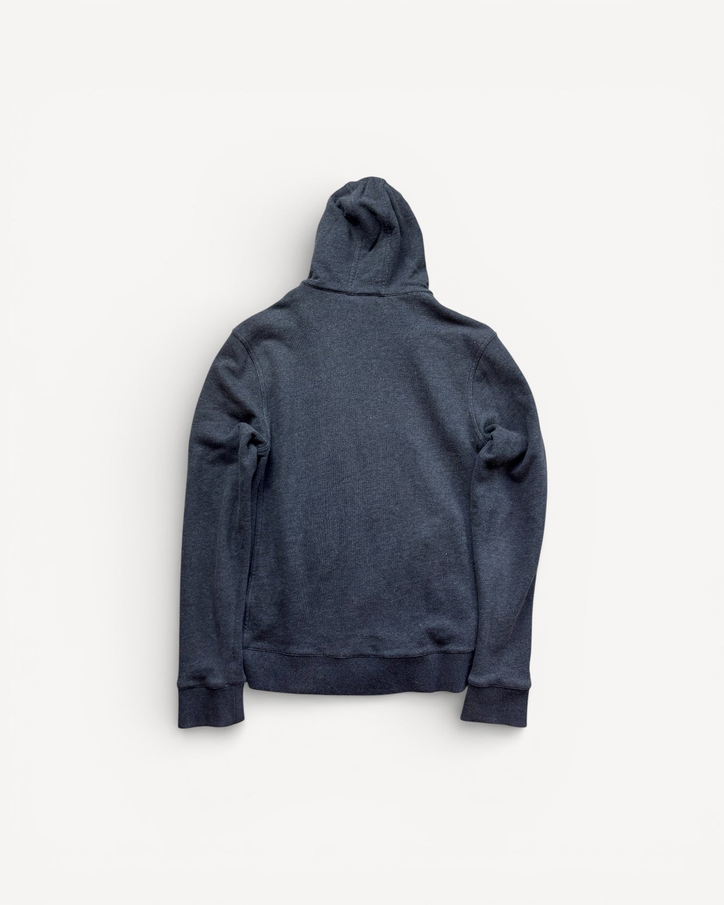 BURBERRY DARK GREY ZIP UP HOODIE (S)