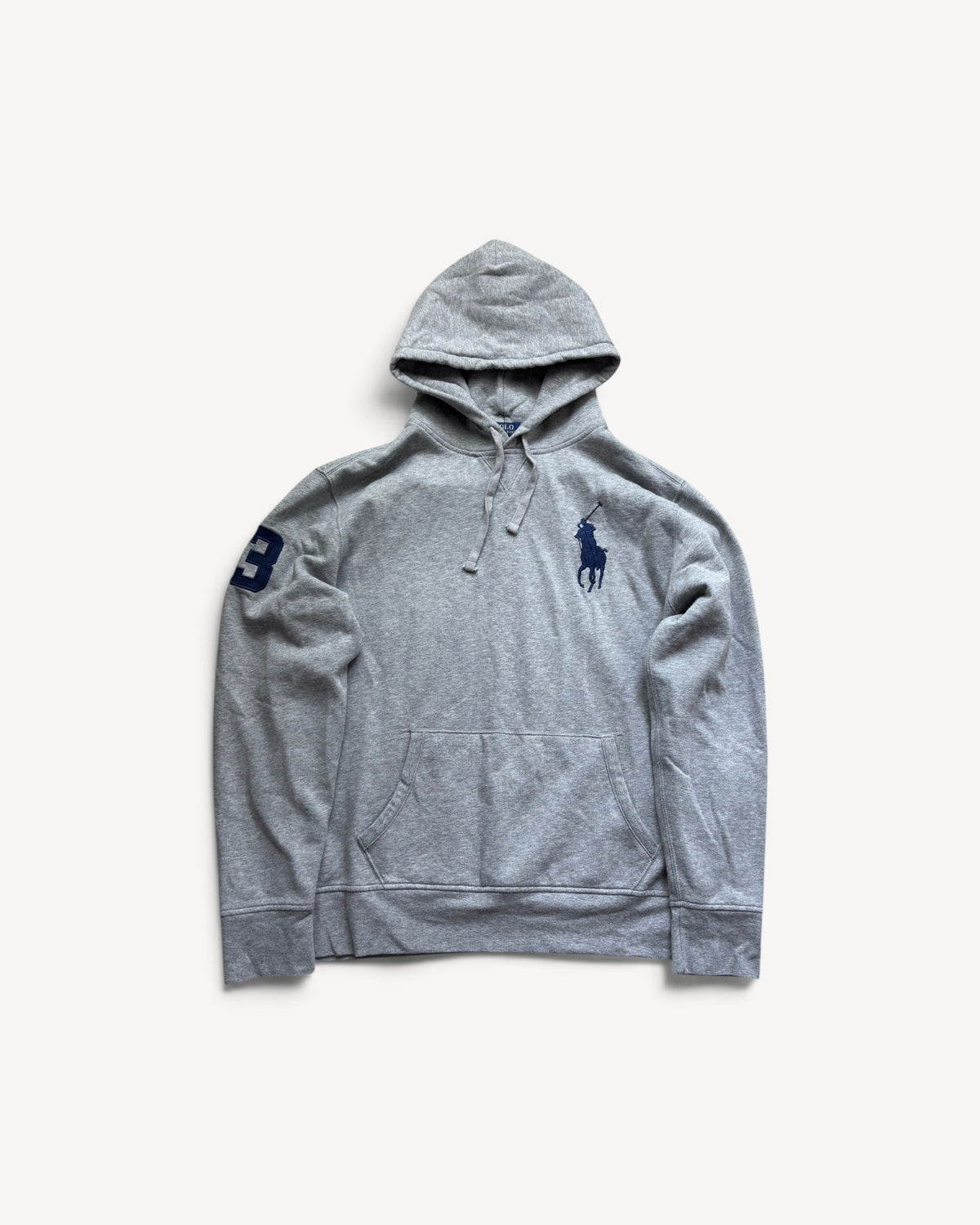 RALPH LAUREN WHITE ZIP UP HOODIE (XL)